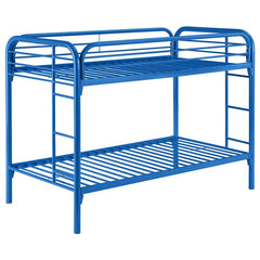 Morgan Metal Twin Over Twin Bunk Bed Blue - 2256B