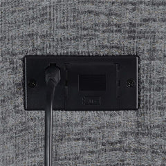 Bahrain Upholstered Power Glider Recliner Charcoal - 609543P