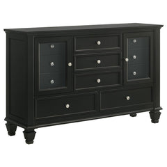 Sandy Beach 4-piece Eastern King Bedroom Set Black - 201321KE-S4