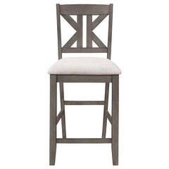 Athens Upholstered Seat Counter Height Stools Light Tan (Set of 2) - 109859