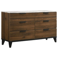 Mays 5-piece Eastern King Bedroom Set Walnut - 215961KE-S5