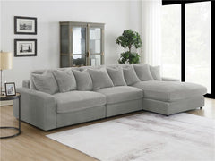 Blaine Upholstered Armless Chair Fog - 509997