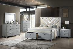 Veronica 5-drawer Bedroom Chest Light Silver - 224725