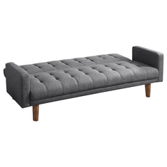 Sommer Upholstered Tufted Convertible Sofa Bed Grey - 360150