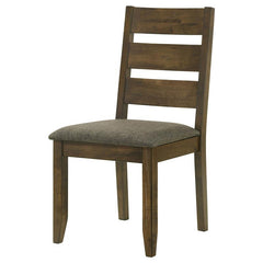 Alston Ladder Back Dining Side Chairs Knotty Nutmeg and Brown (Set of 2) - 106382