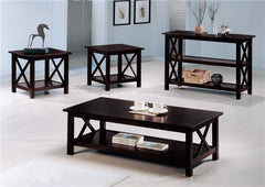 Rachelle 2-shelf Wood Entryway Console Table Deep Merlot - 5910