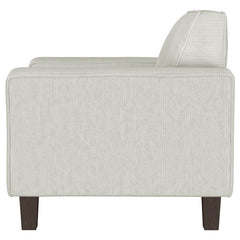 Deerhurst Upholstered Track Arm Tufted Accent Chair Greige - 509649