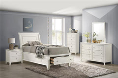 Selena 5-piece Twin Bedroom Set Cream White - 400239T-S5