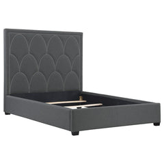Bowfield Upholstered Eastern King Panel Bed Charcoal - 315900KE