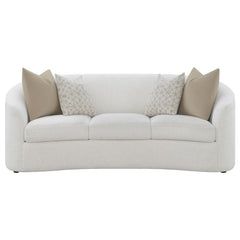 Rainn 3-piece Boucle Upholstered Sloped Arm Sofa Set Latte - 509171-S3