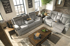 Mitchiner Reclining Sofa with Drop Down Table - 7620489