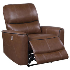 Greenfield 3-piece Power Reclining Sofa Set Saddle Brown - 610264P-S3