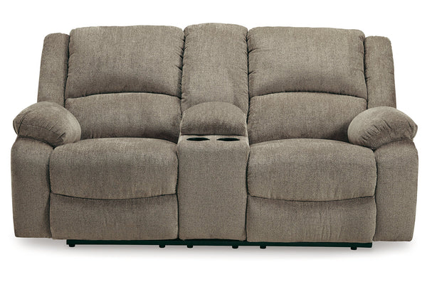 Draycoll Power Reclining Loveseat with Console - 7650596