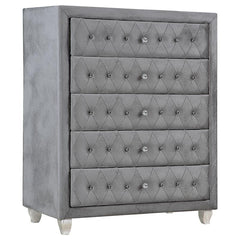 Deanna 5-piece Queen Bedroom Set Grey - 205101Q-S5
