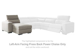 Mabton Left-Arm Facing Power Reclining Back Chaise - 7700579