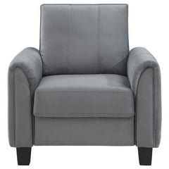 Davis 3-piece Upholstered Rolled Arm Sofa Grey - 509634-S3