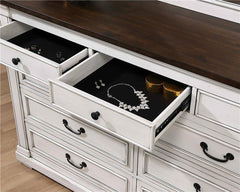Hillcrest 4-piece Queen Bedroom Set Distressed White - 223351Q-S4