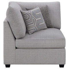Cambria Upholstered Corner Grey - 551512