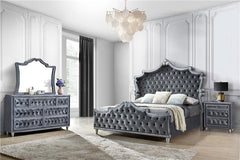 Antonella 4-piece Queen Bedroom Set Grey - 223581Q-S4