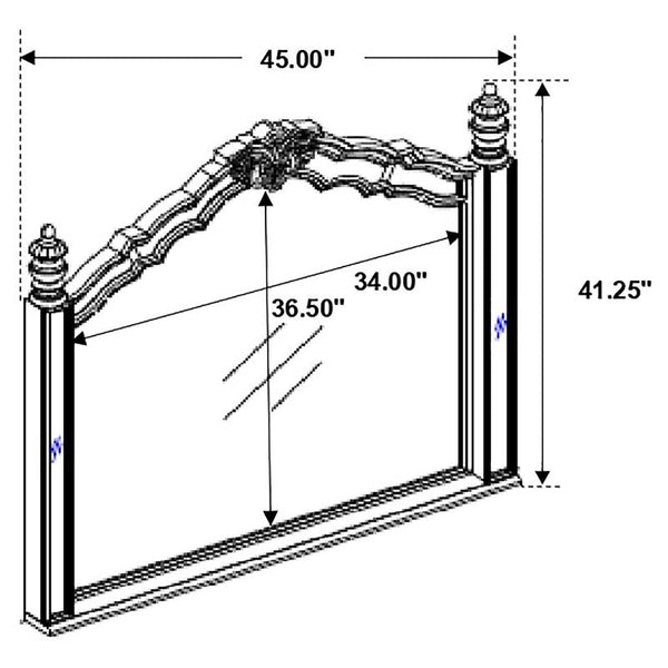 Heidi 4-piece Queen Bedroom Set Metallic Platinum - 222731Q-S4