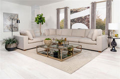 Lakeview Upholstered Armless Chair Ivory - 551461