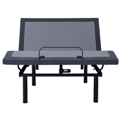 Clara Eastern King Adjustable Bed Base Grey and Black - 350131KE
