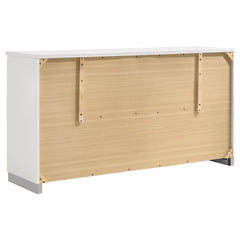 Jeremaine 4-piece Eastern King Bedroom Set White - 300345KE-S4L