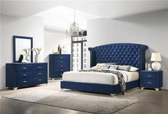 Melody 4-piece Queen Bedroom Set Pacific Blue - 223371Q-S4