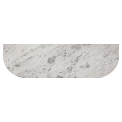 Ortega 4-door Marble Top Dining Sideboard Server White and Natural - 105145