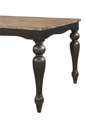 Bridget 5-piece Rectangular Dining Set Brown Brushed and Charcoal Sandthrough - 108221-S5
