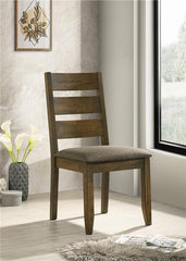 Alston Ladder Back Dining Side Chairs Knotty Nutmeg and Brown (Set of 2) - 106382