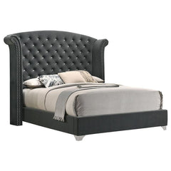 Melody 5-piece California King Bedroom Set Grey - 223381KW-S5