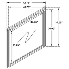 Baker Dresser Mirror Light Taupe - 224464