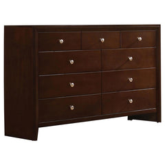 Serenity 4-piece Eastern King Bedroom Set Rich Merlot - 201971KE-S4