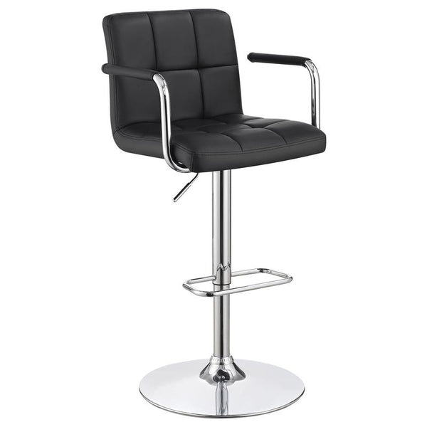 Palomar Adjustable Height Bar Stool Black and Chrome - 121095