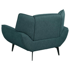 Acton 3-piece Upholstered Flared Arm Sofa Set Teal Blue - 511161-S3