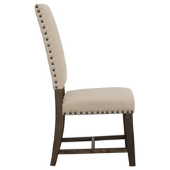 Twain Upholstered Side Chairs Beige (Set of 2) - 109143