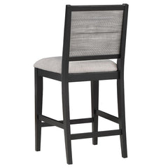 Elodie 5-piece Counter Height Dining Table Set with Extension Leaf Grey and Black - 121228-S5