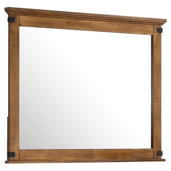 Brenner Rectangular Dresser Mirror Rustic Honey - 205264