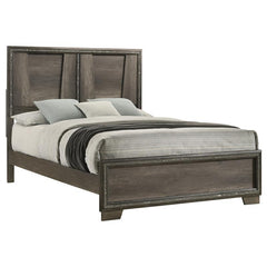 Janine Wood Queen Panel Bed Grey - 223551Q
