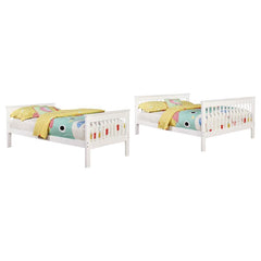Chapman Wood Twin Over Full Bunk Bed White - 460260