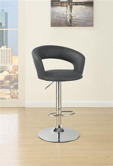 Barraza 29" Adjustable Height Bar Stool Grey and Chrome - 120397