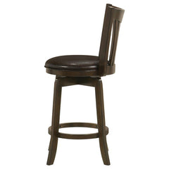 Lambert Counter Height Swivel Bar Stool with Upholstered Seat Dark Cherry - 182508