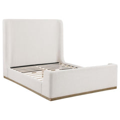 Nala Upholstered Queen Sleigh Bed Cream - 302046Q