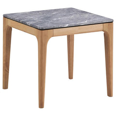 Polaris Square SmartTop Side End Table Grey and Light Oak - 707857