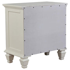 Sandy Beach 4-piece Queen Bedroom Set Cream White - 201309Q-S4