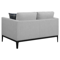 Apperso 3-piece Upholstered Track Arm Sofa Set Light Grey - 508681-S3