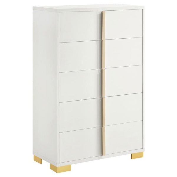 Marceline 5-drawer Bedroom Chest White - 222935