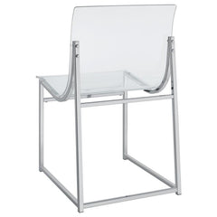 Adino Acrylic Dining Side Chair Clear and Chrome (Set of 2) - 121182