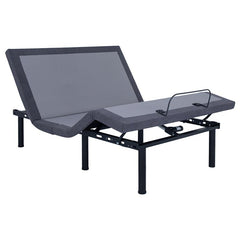 Clara Twin Extra Long Adjustable Bed Base Grey and Black - 350131TL